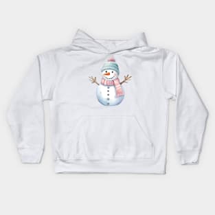 snowman christmas Kids Hoodie